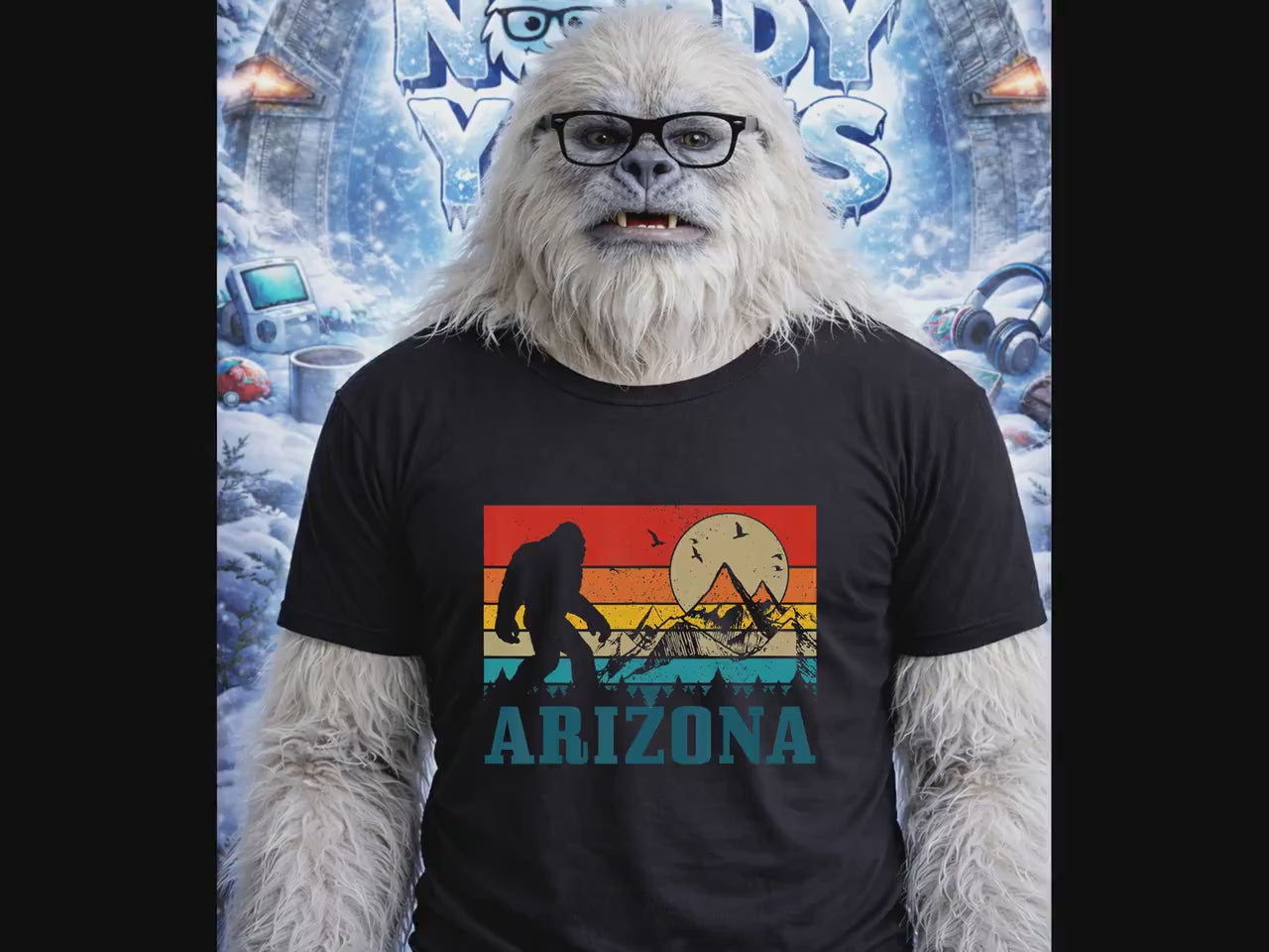 Retro Bigfoot Arizona T-Shirt