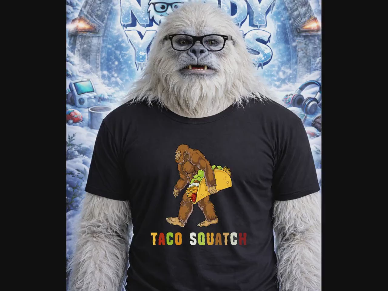 Taco Squatch Bigfoot Funny Gift T-Shirt