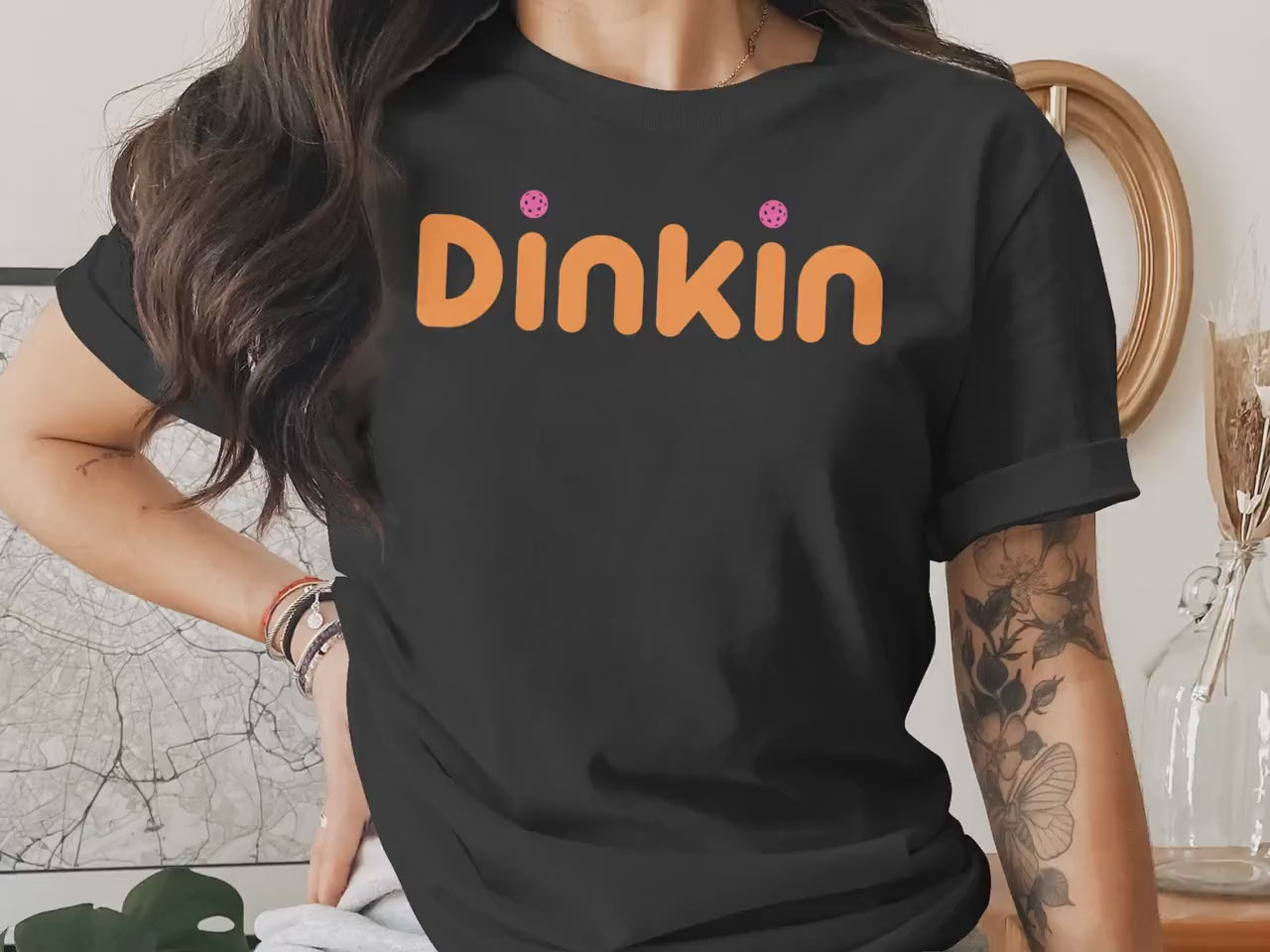 Dinkin Pickleball Gift T-Shirt