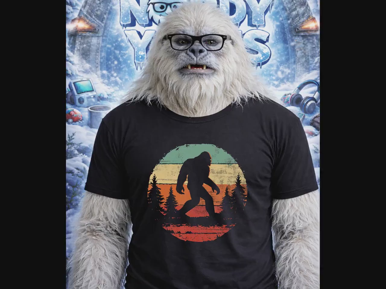 Vintage Bigfoot Sasquatch Gift T-Shirt