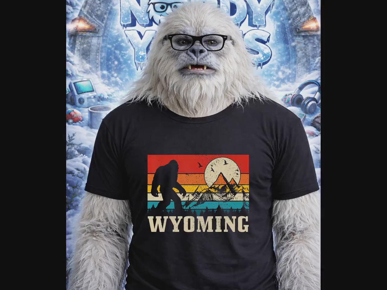 Wyoming Bigfoot Sasquatch Gift T-Shirt