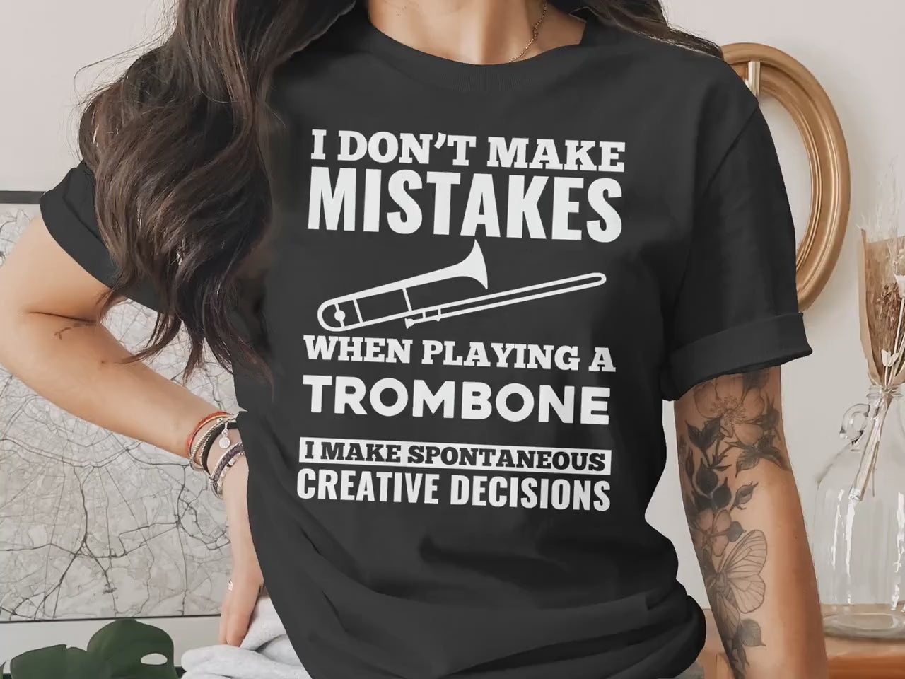 Funny Trombone Gift Graphic Tee
