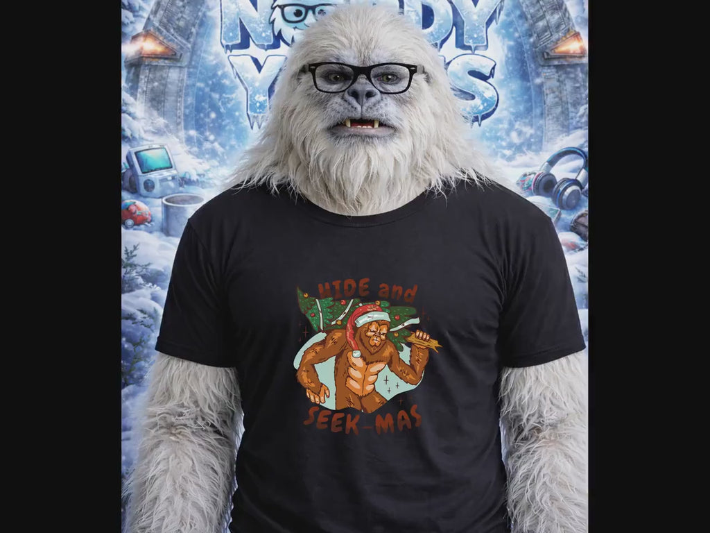 Hide and Seek-mas Bigfoot Graphic Tee
