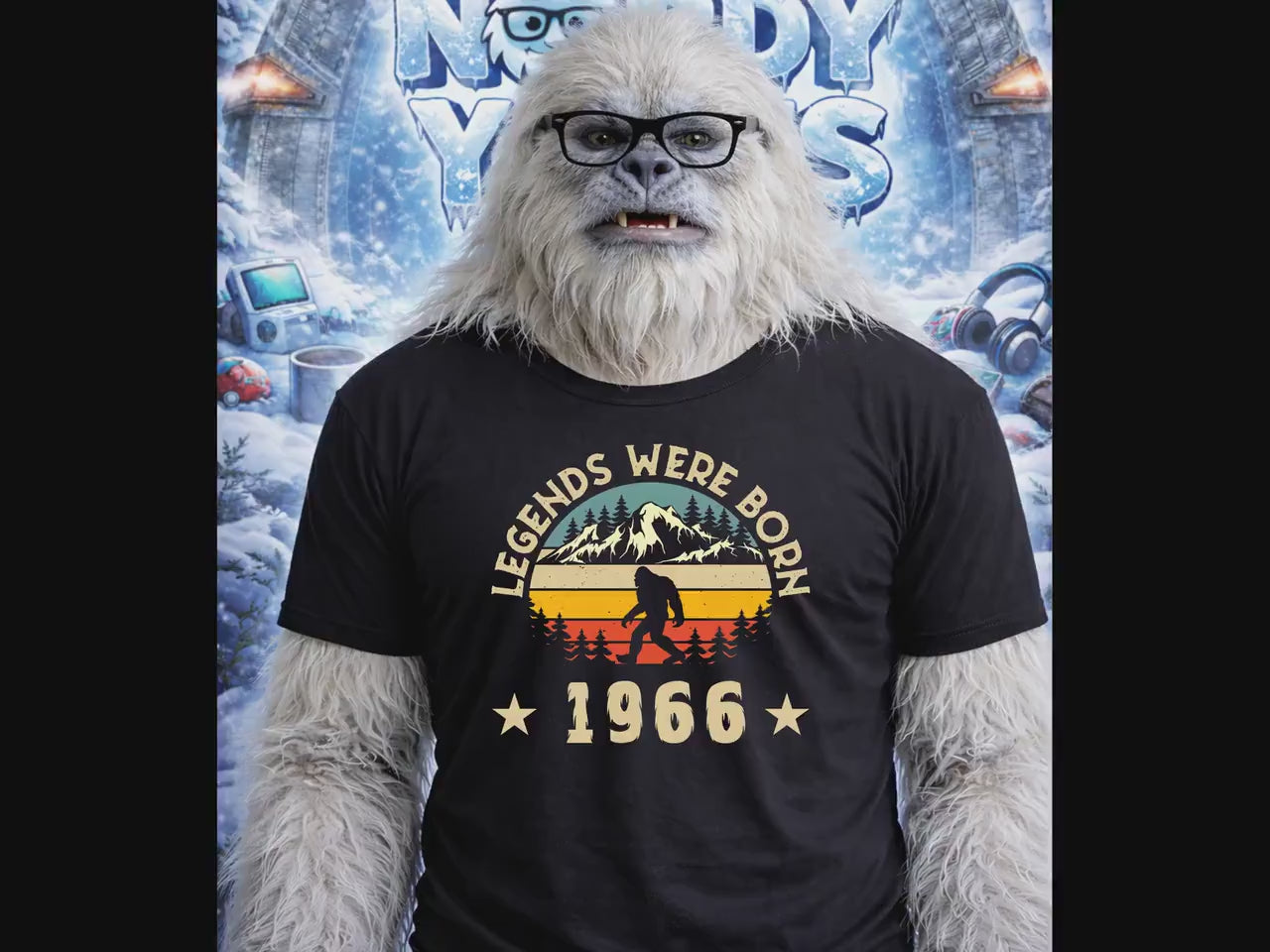 Bigfoot 1966 Birthday Gift T-Shirt