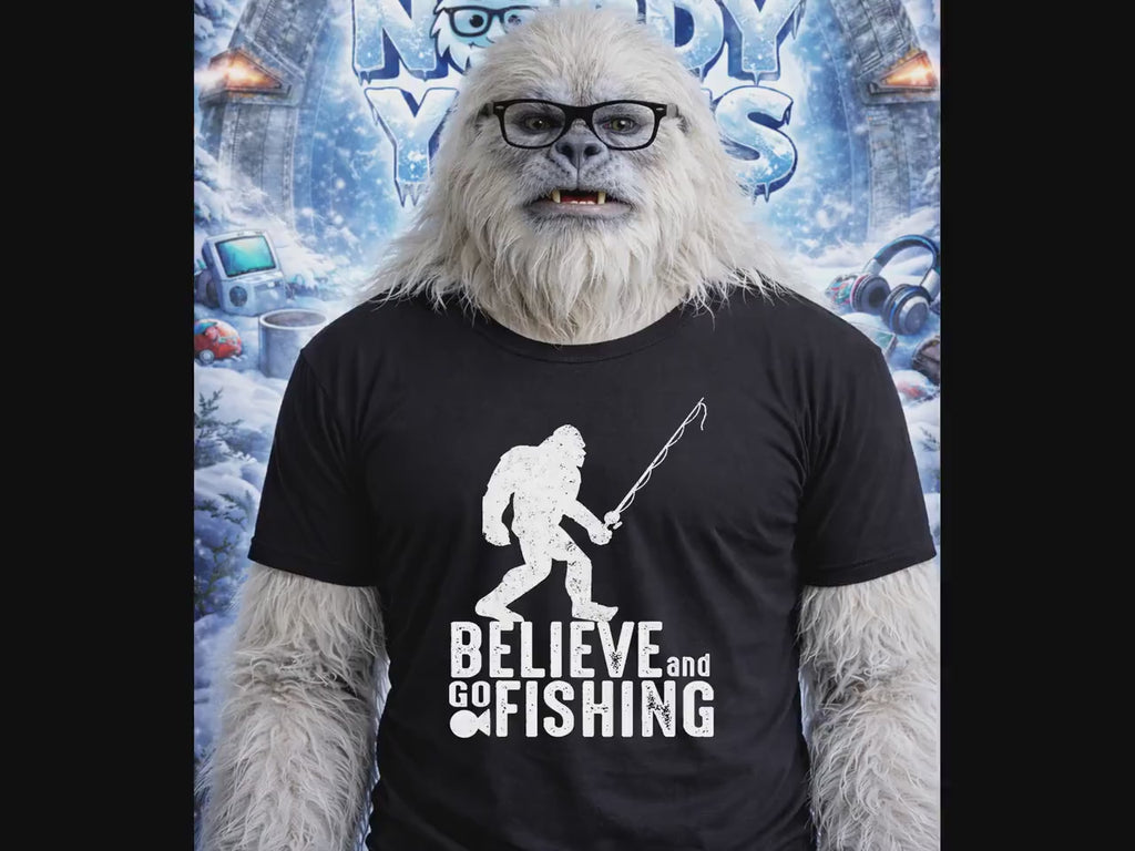 Bigfoot Fishing Gift Graphic Tee