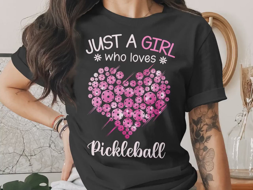 Pickleball Girl Gift Graphic Tee