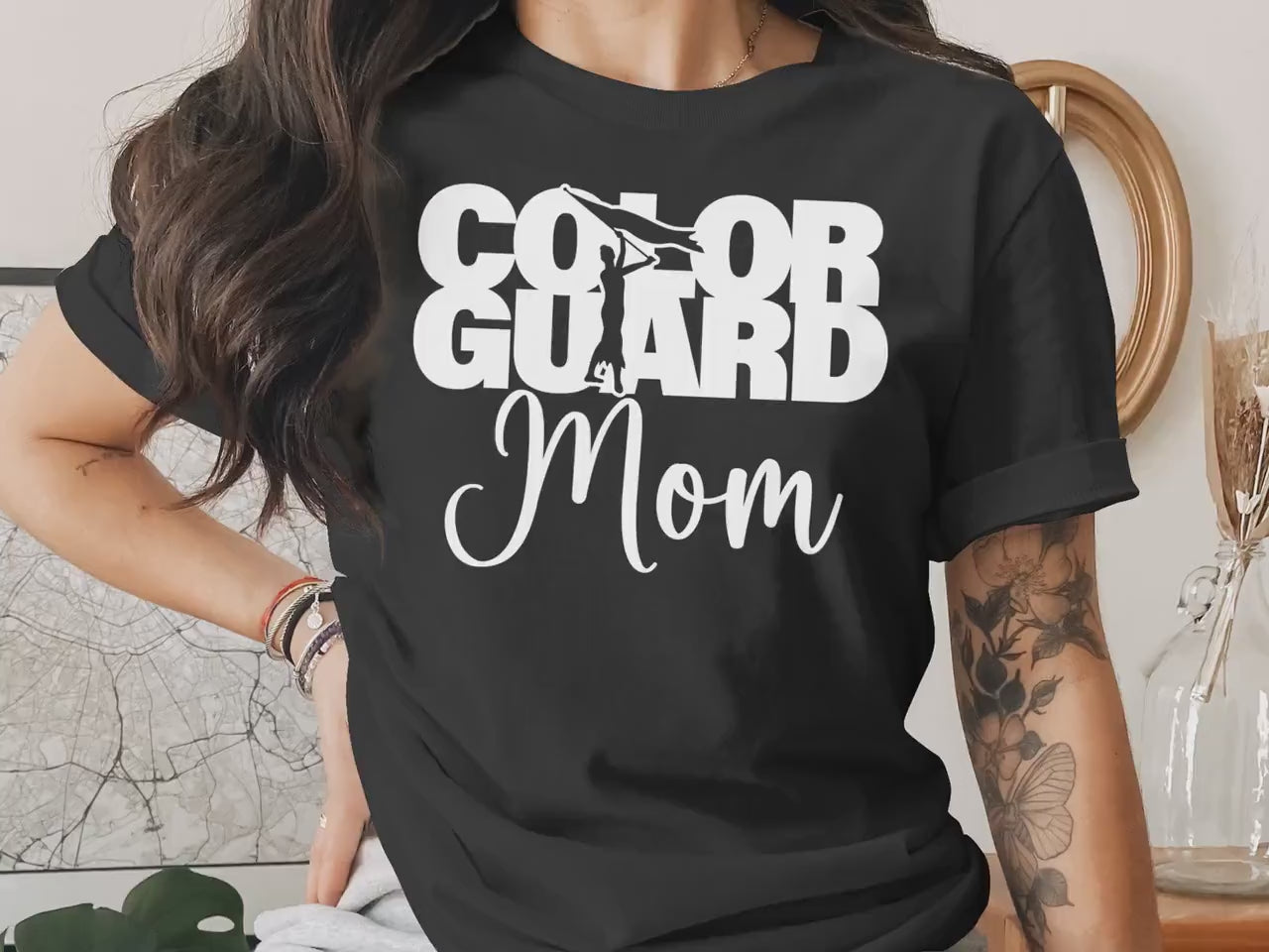Color Guard Mom Gift T-Shirt