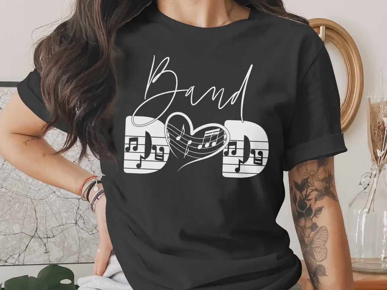 Proud Band Dad Gift Graphic Tee